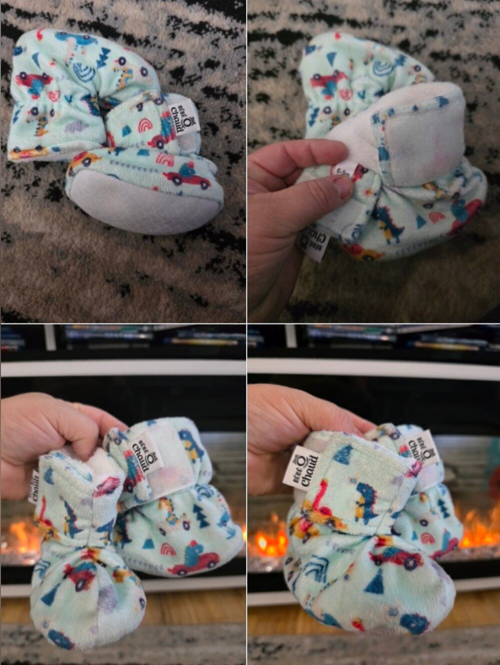 bébé Au Chaud 6-9mois avec impression véhicule ludique